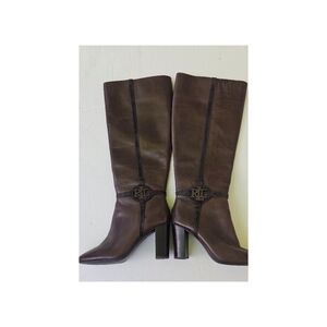 Ralph Lauren Dark Brown Heeled Boots